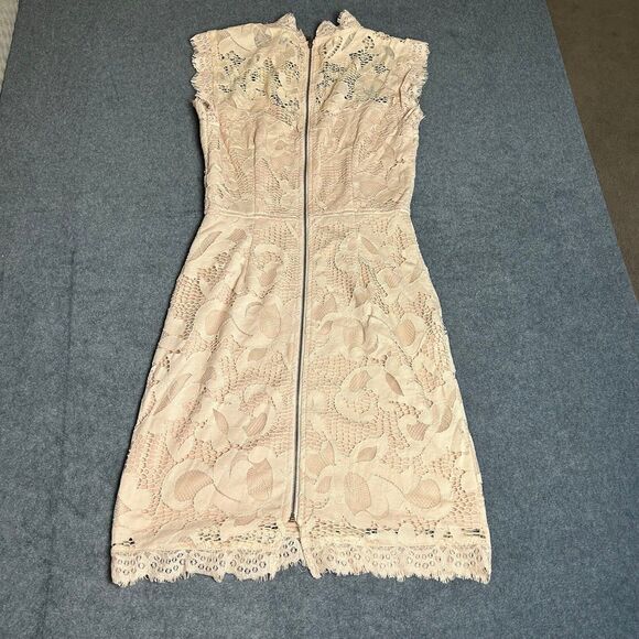 Sans Souci Lace Dress Womens Size Small Peach Mini - Picture 3 of 6